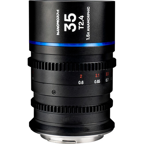 Laowa Nanomorph 35mm T2.4 1.5x S35 Anamorphic (Sony E, Canon RF, Fuji X, m43, ARRI PL & Canon EF) Blue Flare model - 1